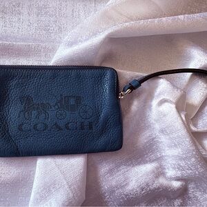 Coach Midnight Blue Wristlet